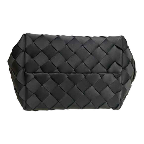 Naghedi Tangier Small Woven Neoprene Tote Bag Onyx - Picture 8 of 11